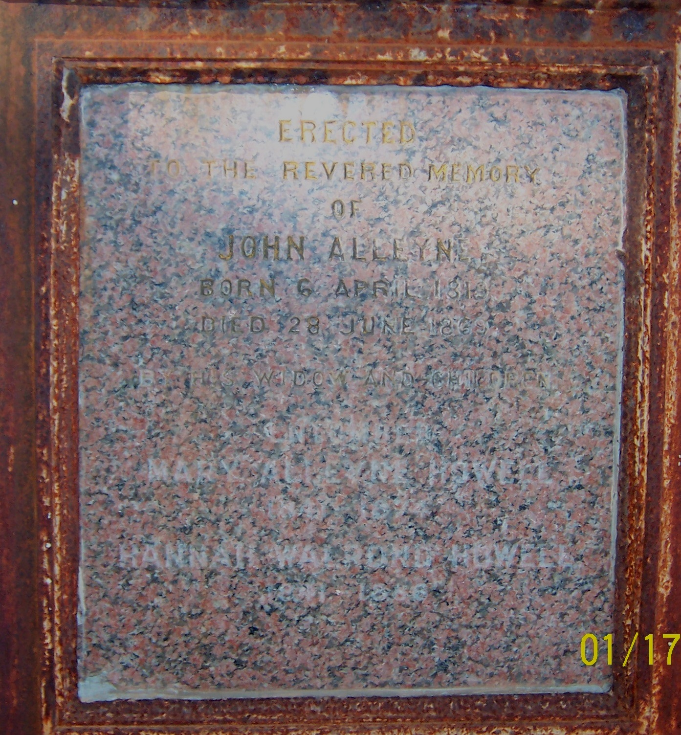 John Alleyne grave