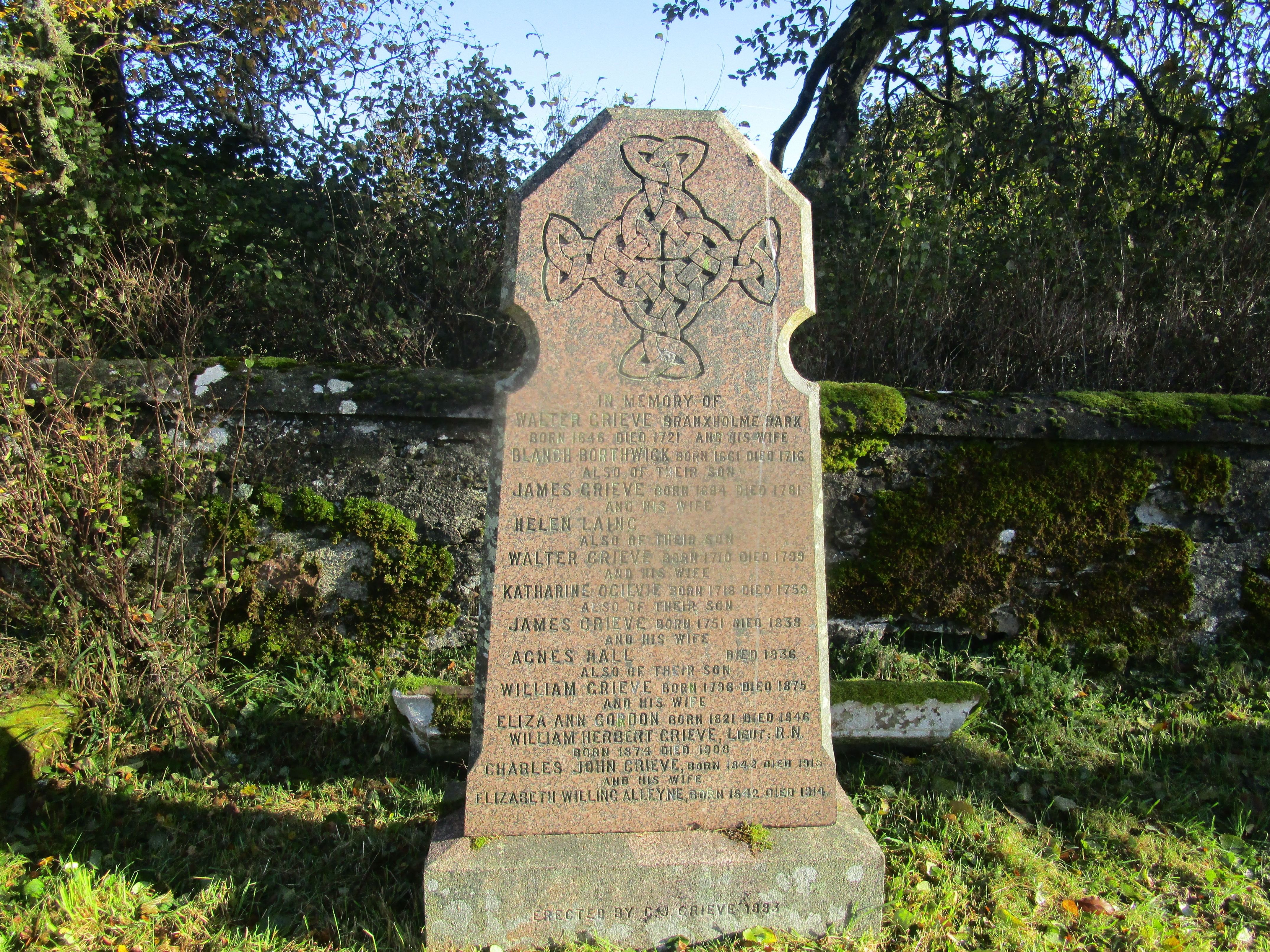 Elizabeth Willing Alleyne grave