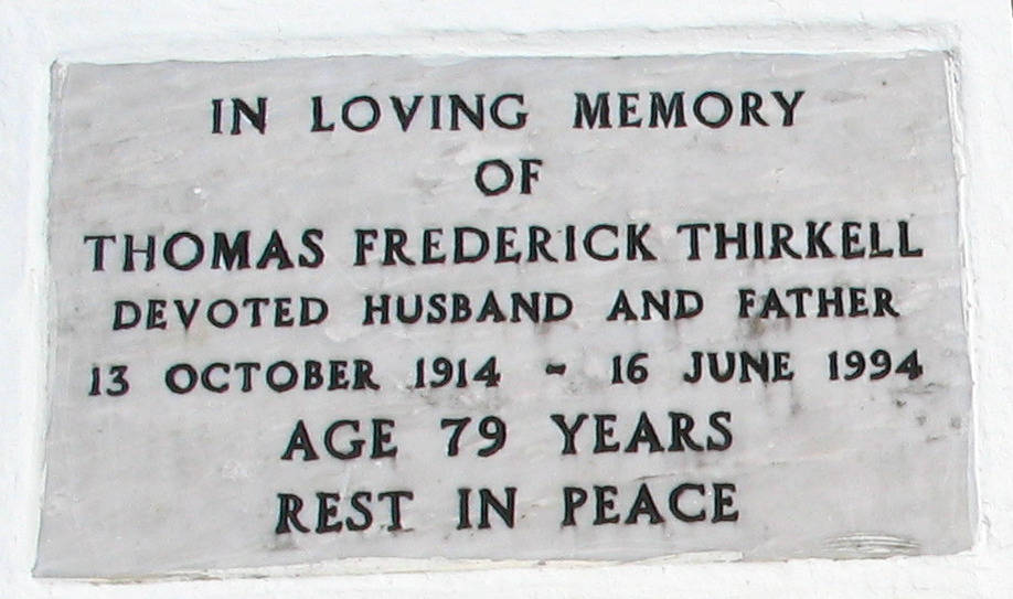 Thomas Frederick Thirkell grave