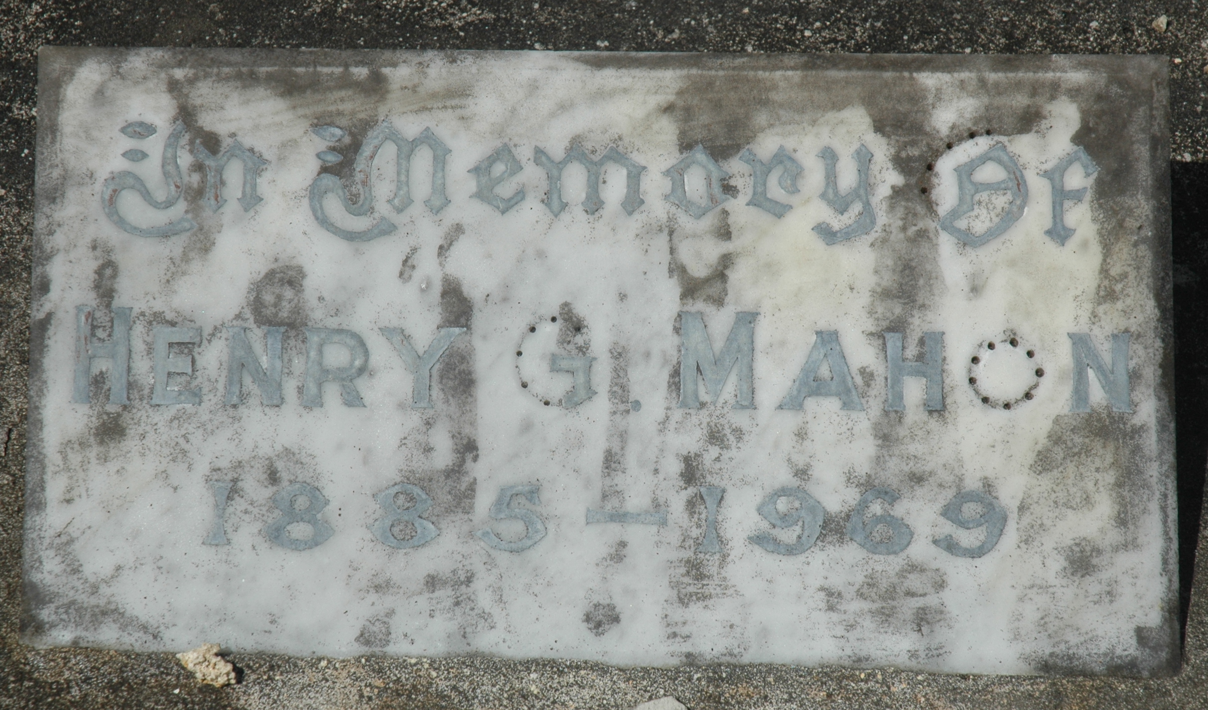 Henry St. John Greaves Mahon grave