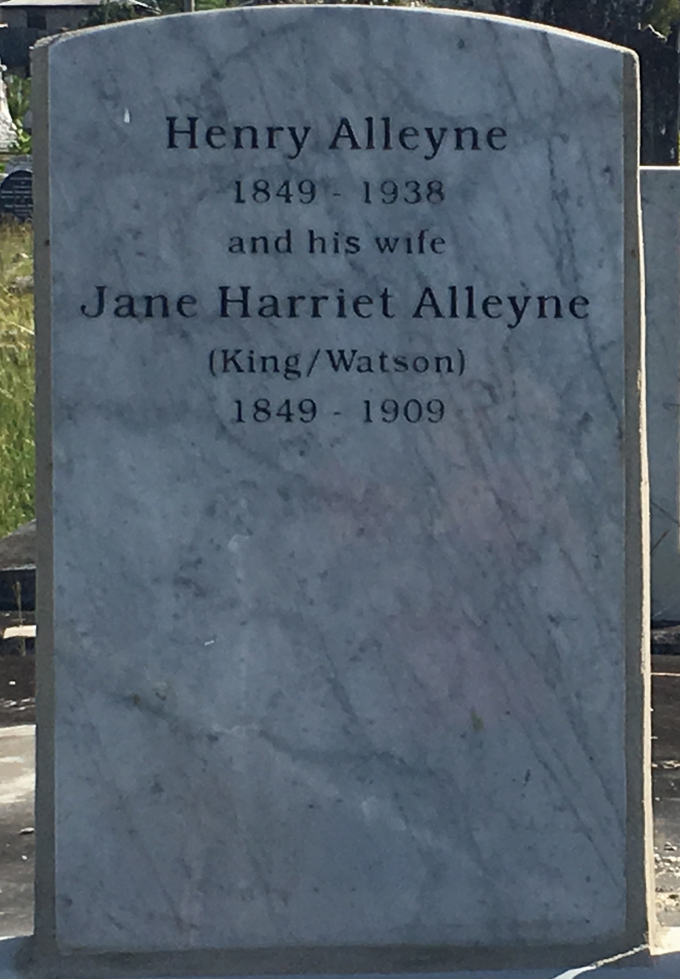 Henry Alleyne grave