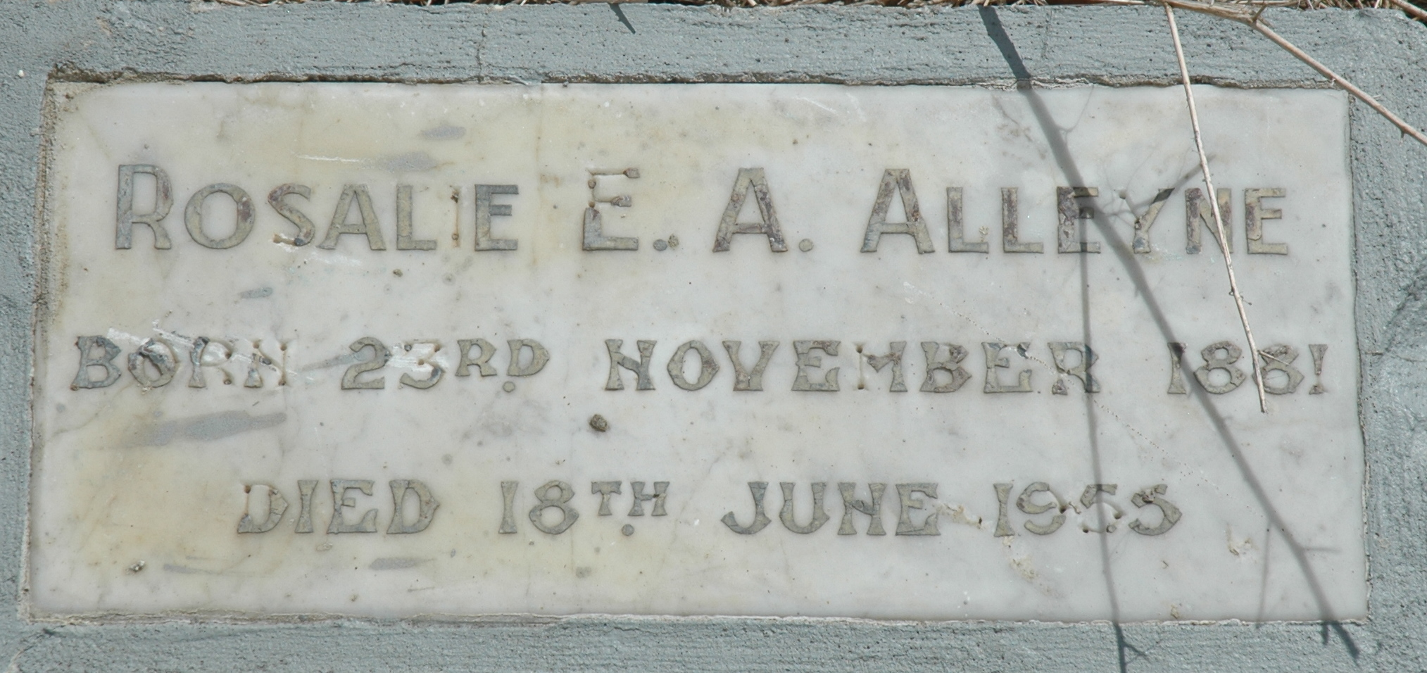Rosalie Estelle (Deane) Alleyne grave