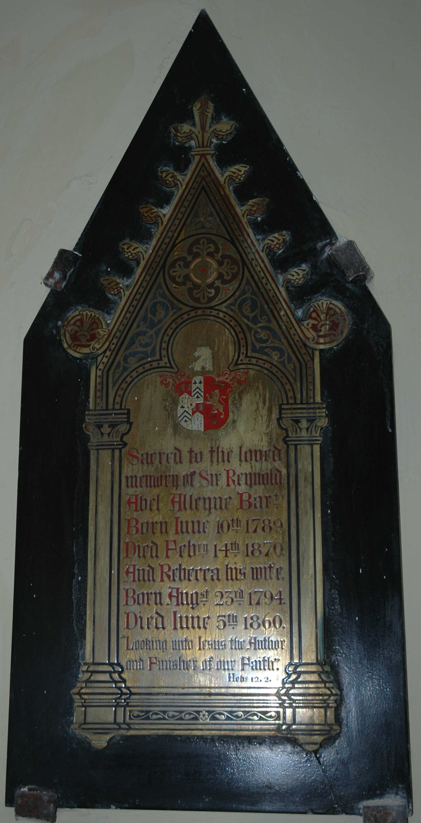 Sir Reynold Abel & Rebecca Alleyne plaque
